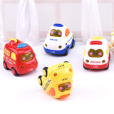4pcs Friction Car Push and Go Car Mini Powered Play Vehicles