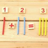Wood Calculate digital Baby Toy Brick